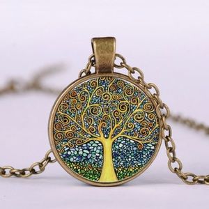 New Tree of Life Pendant Copper Necklace 20” Chain